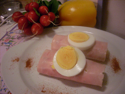Rezept Schinkenrollen mit Gemüsefülle Schinkenrollen mit Gemüsefülle Rezept