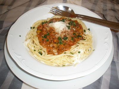 Linsen Bolognese Rezept