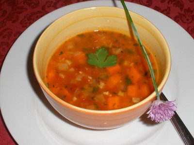 Mexikanische Tomaten - Bohnensuppe  Rezept