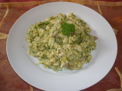 Krautspätzle mit Speck Rezept