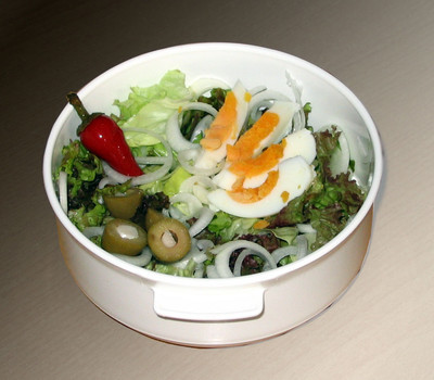 Blattsalat mit Ei Rezept