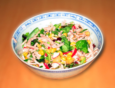 Vogerlsalat mit Extrawurst Rezept