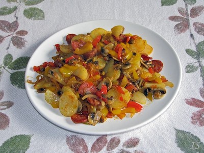 Kartoffelpfanne mit Chorizo Rezept