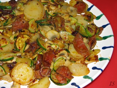 Gemüsepfanne mit Chorizo Rezept