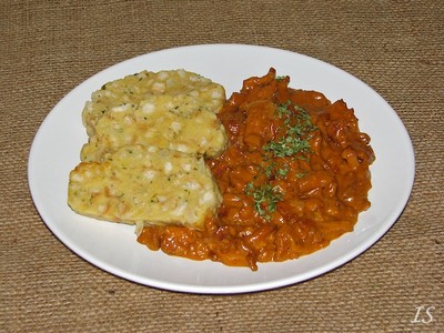 Eierschwammerlgulasch Rezept