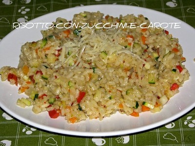 Risotto con Zucchini e carote Rezept