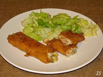 Panierte Schinkenrolle Rezept