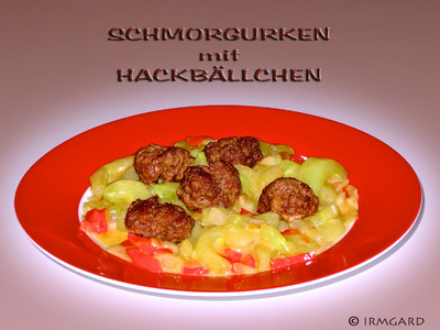 Schmorgurken mit Hackbällchen Rezept