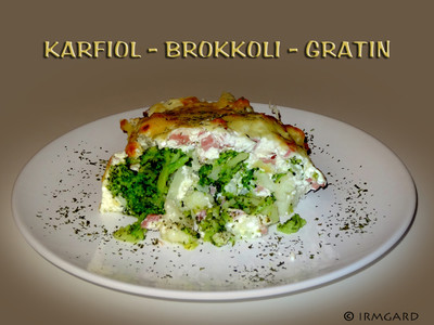 Karfiol-Brokkoli-Gratin Rezept