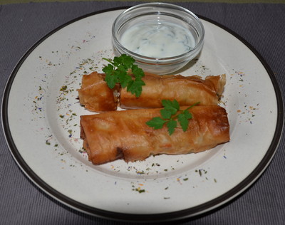 Dorsch Stangerl mit Joghurtsoße Rezept