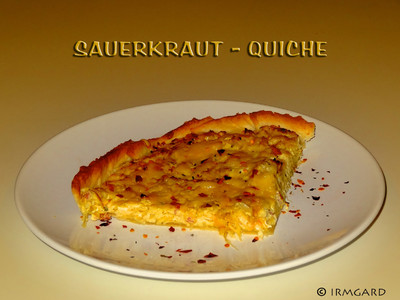 Sauerkraut-Quiche Rezept