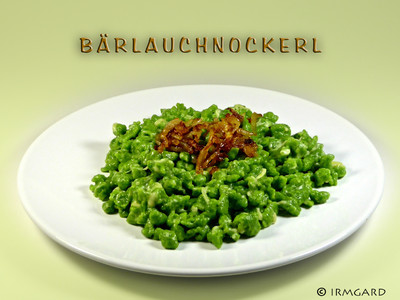 Bärlauchnockerl / Bärlauchspätzle Rezept