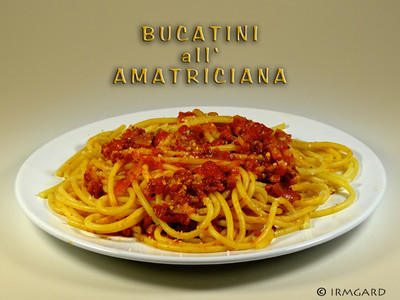 Bucatini all&#039; amatriciana Rezept