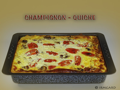 Champignon-Quiche Rezept