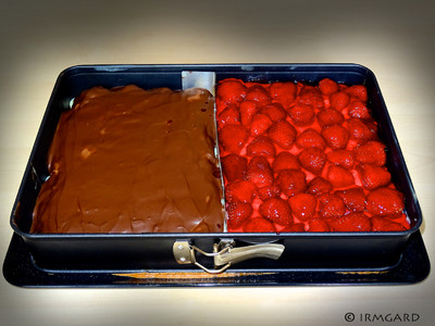 Rezept Bananen- / Erdbeerkuchen Bananen- / Erdbeerkuchen Rezept