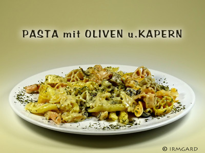 Pasta mit Oliven und Kapern Rezept