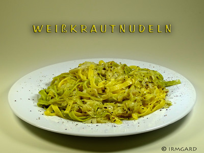 Weißkrautnudeln Rezept