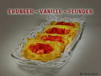 Erdbeer-Vanille-Plunder Rezept