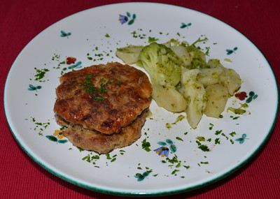 Fleischlaberl-Burger Rezept