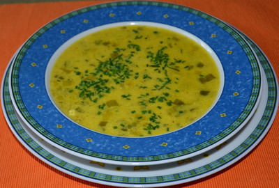 Lauch-Safran-Suppe Rezept