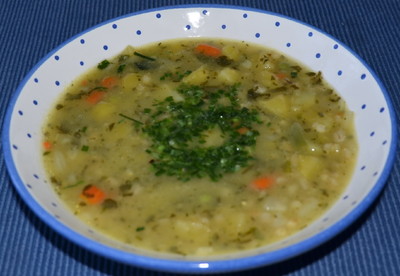 Gemüsesuppe mit Rollgerste Rezept