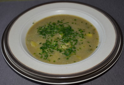 Kartoffel-Fisolensuppe Rezept