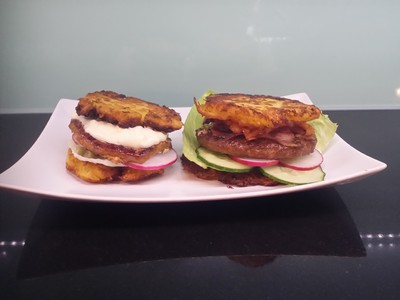 Kartoffelrösti - Burger Rezept