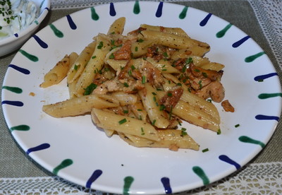 Penne mit Eierschwammerl Rezept