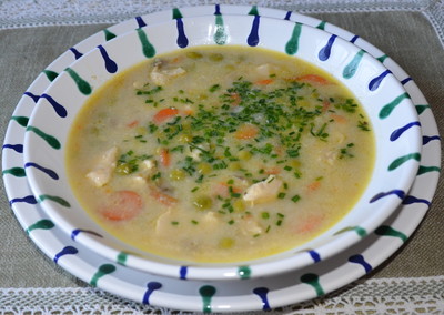 Hendl-Gemüsesuppe Rezept