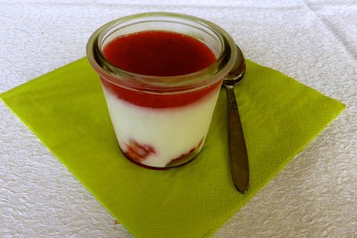 Joghurt - Panna Cotta mit Beerensauce Rezept