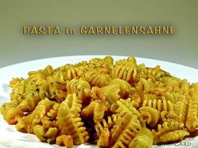 Pasta in Garnelensahne Rezept