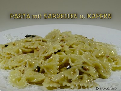 Pasta mit Sardellen und Kapern Rezept