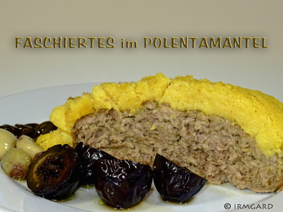 Faschiertes im Polentamantel Rezept