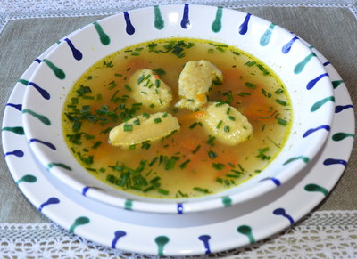 Butternockerl-Suppe Rezept