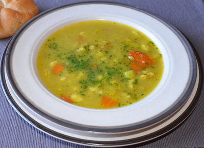 Fischsuppe mit Safran Rezept