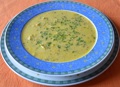 Hendl-Mais-Suppe Rezept