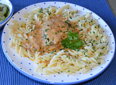 Paprikahenderl mit Joghurtsoße Rezept