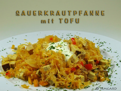 Sauerkrautpfanne mit Tofu Rezept