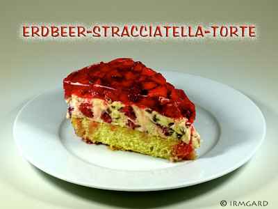 Erdbeer-Stracciatella-Torte  Rezept
