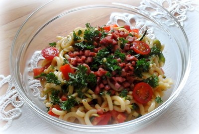 Nudelsalat ohne Majo Rezept