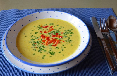 Gelbe Paprikacreme Suppe Rezept