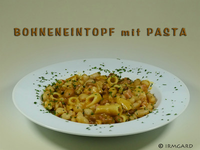 Bohneneintopf mit Pasta Rezept