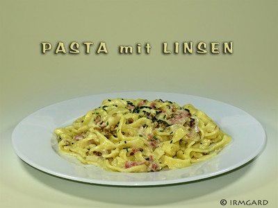 Pasta mit Linsen Rezept