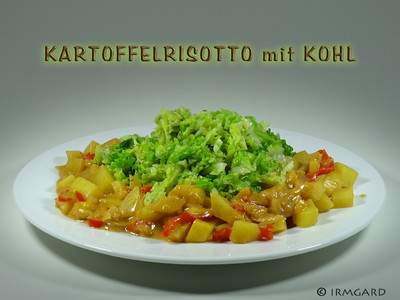 Kartoffelrisotto mit Kohl Rezept