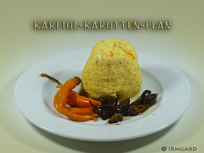 Karfiol-Karotten-Flan Rezept