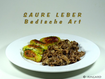 Saure Leber badische Art Rezept