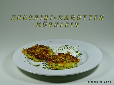 Zucchini-Karotten-Küchlein Rezept