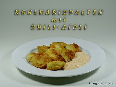 Kohlrabispalten mit Chili-Aioli Rezept