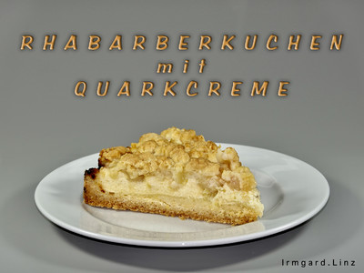 Rhabarberkuchen mit Quarkcreme Rezept