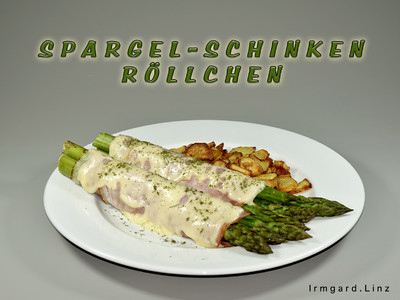 Spargel-Schinken-Röllchen Rezept